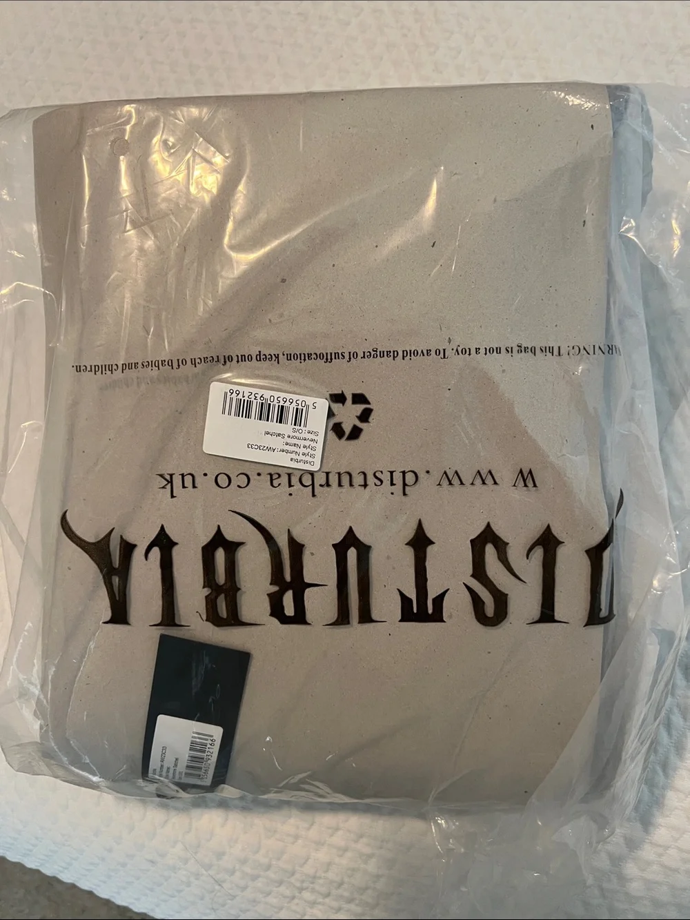 NWT Disturbia Nevermore Satchel Bag Black Spider Gothic Deadstock SEALED